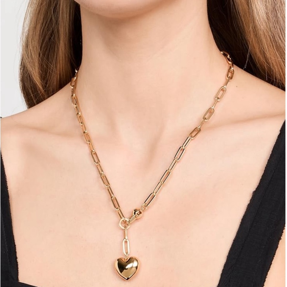 Jenny Bird Puffy Heart Necklace